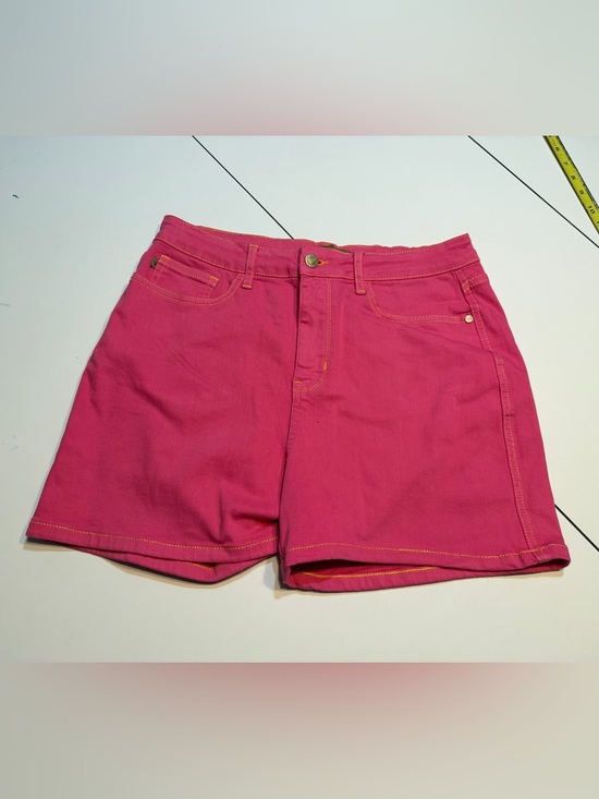 Judy Blue Pants - Judy Blue XL pink Jean shorts yellow stitching